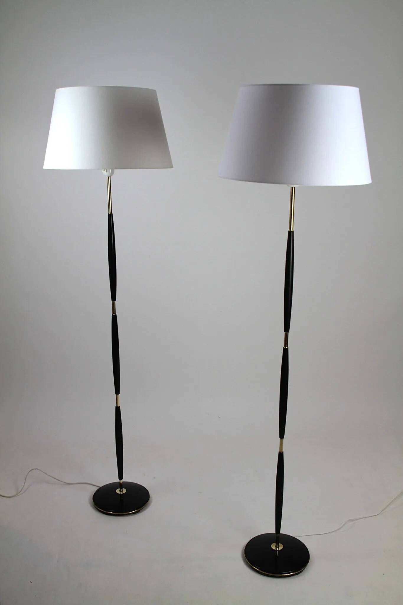 Pair of Model 163 Floor Lamps by Eskilstuna Elektrofabriks Aktiebolag – Sweden, late 1950s