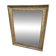 Miroir dore decor de fleurs et de feuillage du xix ème siecle