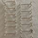 12 knife holders with metal bead decoration