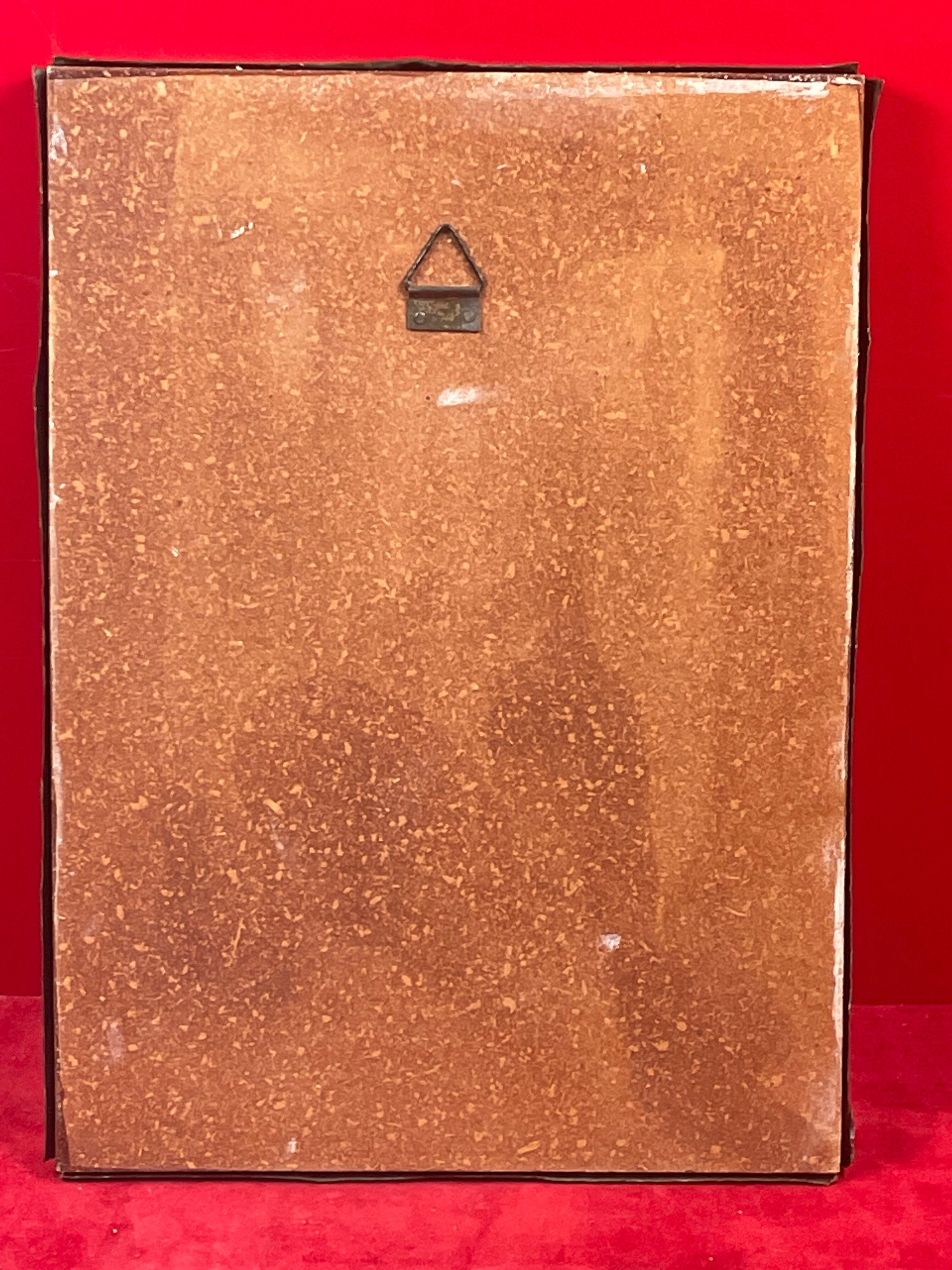 Repoussé copper icon depicting a Virgin and Child, 20th century