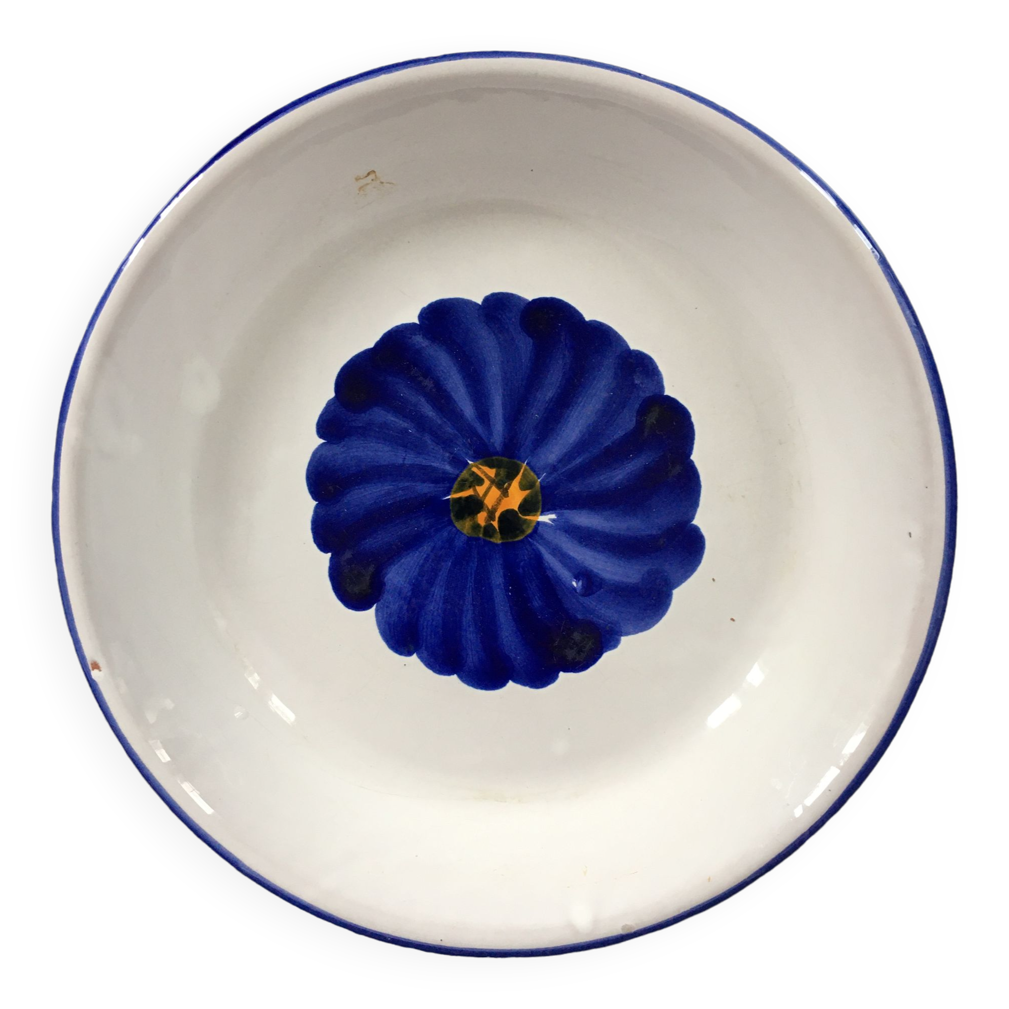 Soucoupe fleur bleue