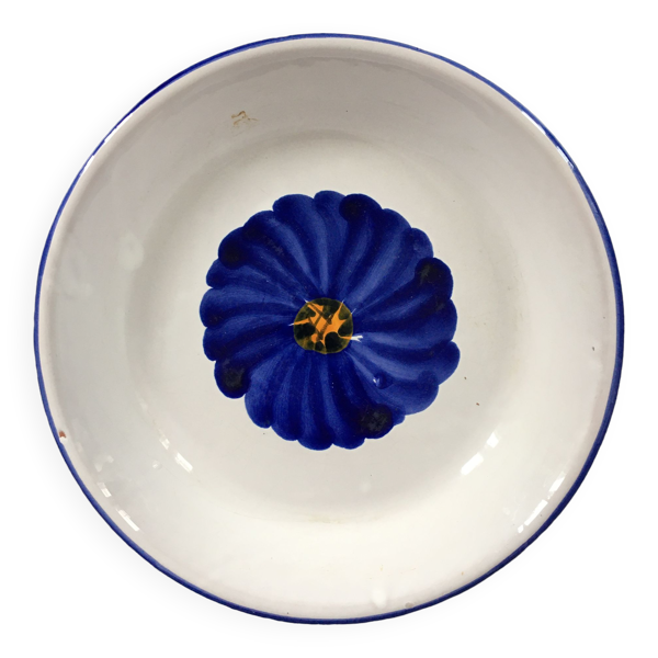 Soucoupe fleur bleue