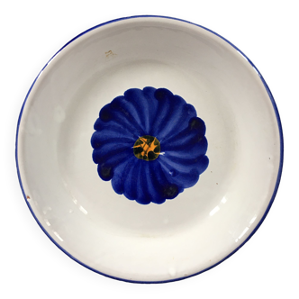 Blue flower saucer