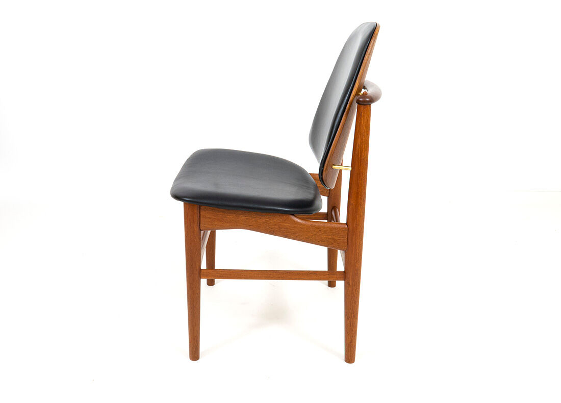 Danish teak chair designed by Arne Hovmand-Olsen for Jutex