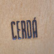 Wood, bamboo and rattan chest of drawers, Cerda, vintage, 80s