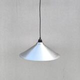 Brushed aluminum pendant light designed by Andreas Wilke in the 1980s
