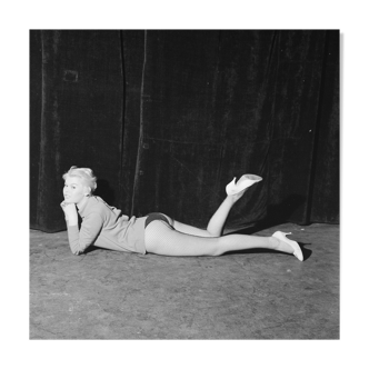 Silver photo black and white baryta paper ilford 310g 1910 50x50cm PINUP Recent print.