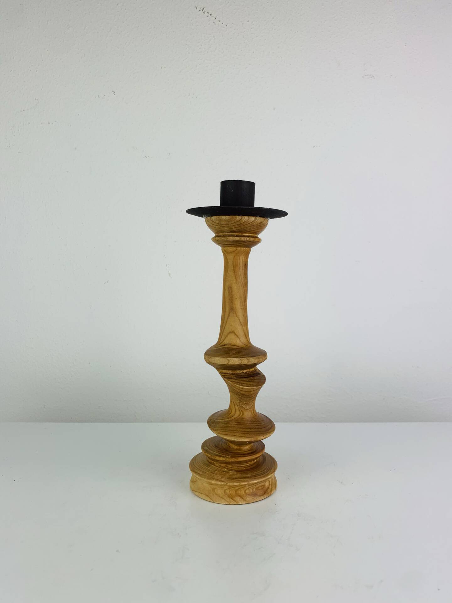 Bougeoir bois vintage 