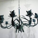 10-light leaf chandelier