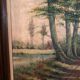 Rural landscape oil painting