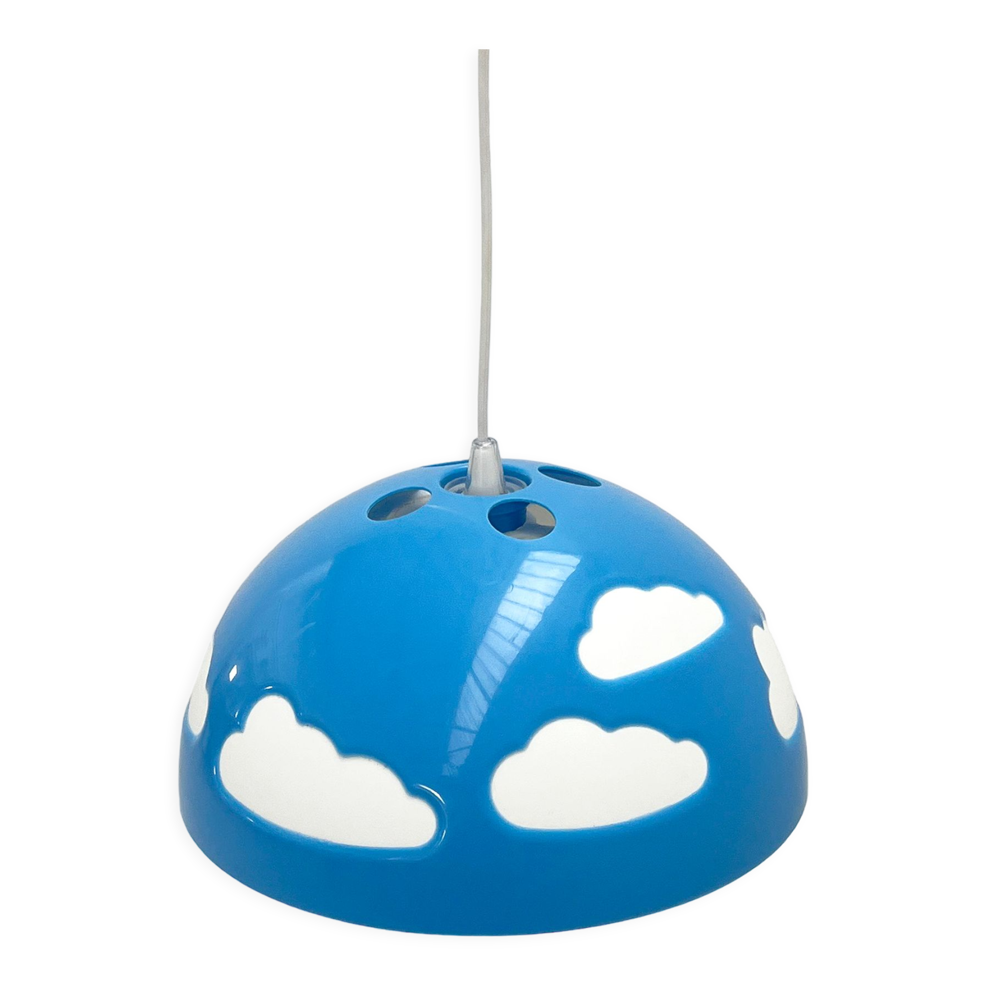 Cloud blue pendant lamp by Henrik Preutz for Ikea, 1990