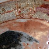 Assiette contemporaine en grès émaillée