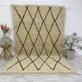 Handmade wool berber rug 280 x 160 cm