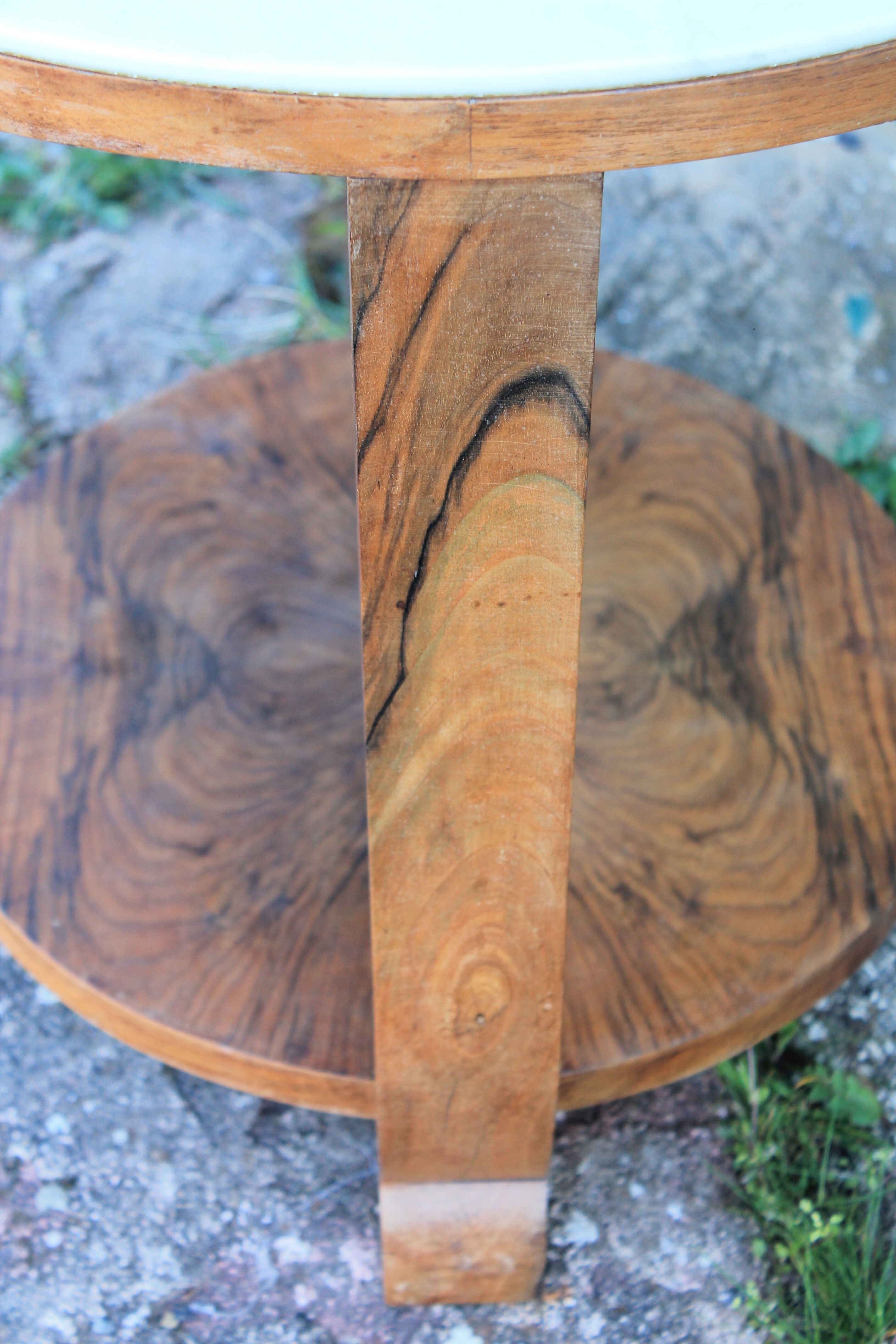 Coffee table with marble tray