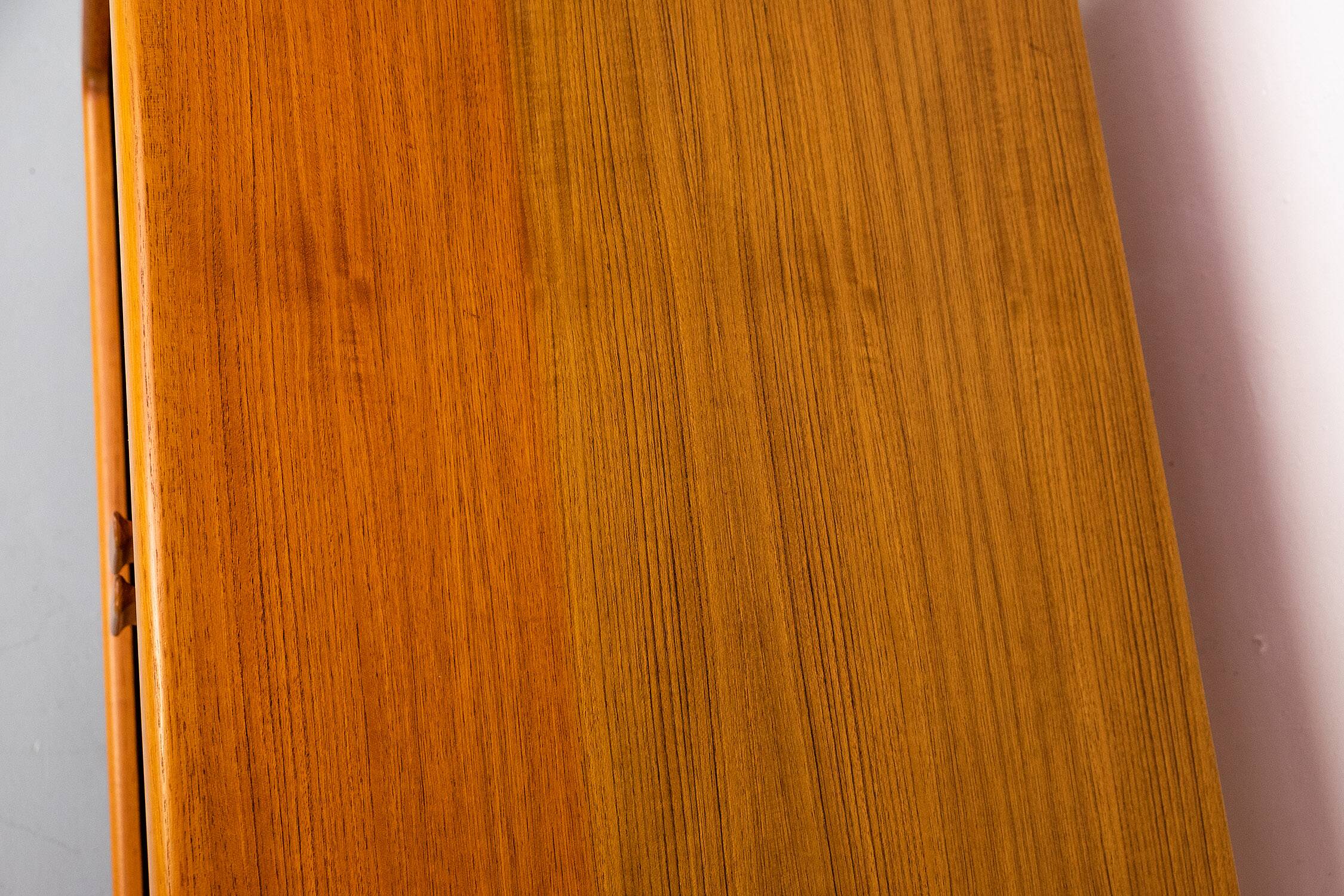Danish Teak Sideboard with Tambour Doors from Dyrlund, 1970s