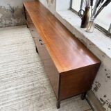 Enfilade teck XL années 60 constructiviste