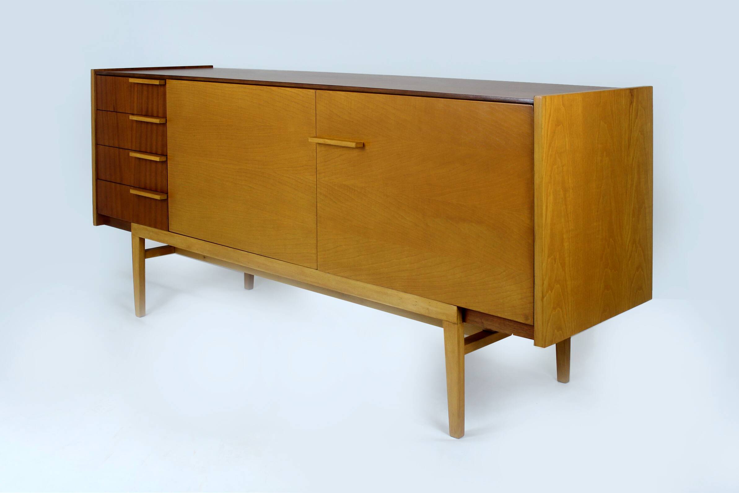 Restored Mid-Century Modern Sideboard in Mahogany and Ash. 1960s