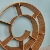 Rattan spiral shelf