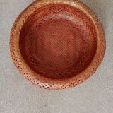 corbeille en bambou tressé