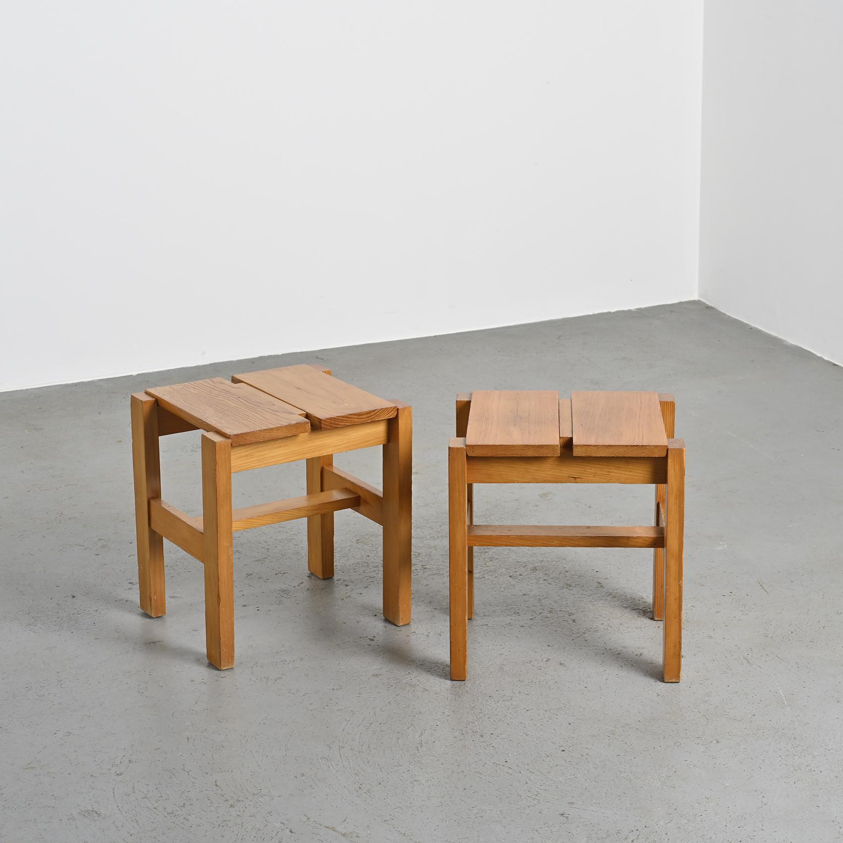 Pair of Maison Regain stools, circa 1960