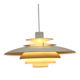 Rare jeka metaltryk verona  danish pendant lamp  | kurt wiborg |  1970s