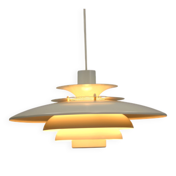 Lampe pendante rare jeka metaltryk verona danish | kurt wiborg | années 1970