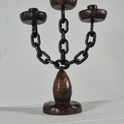 Vintage brutalist chain candlestick Spain