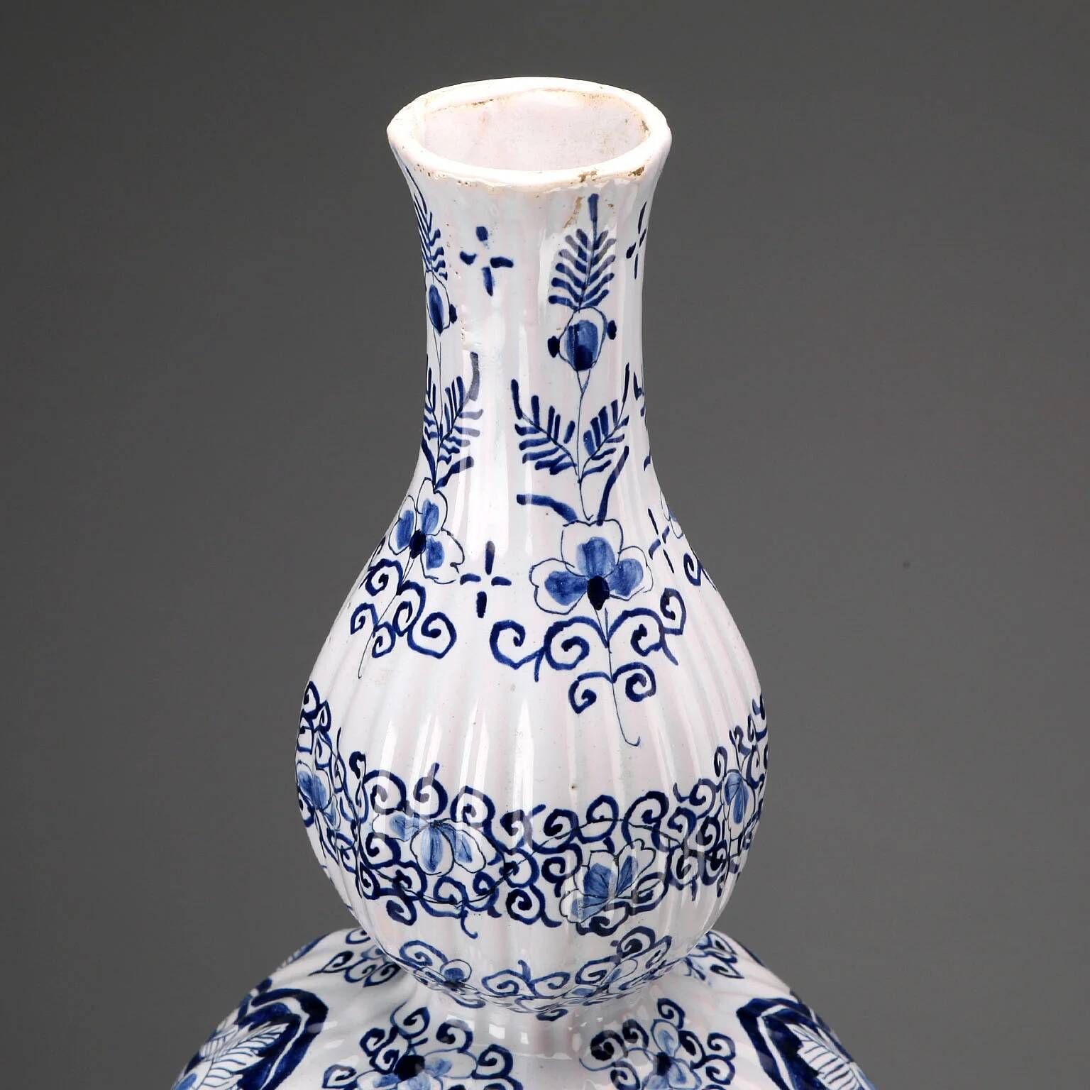 Antique faience vase Aprey, France, 19th century
