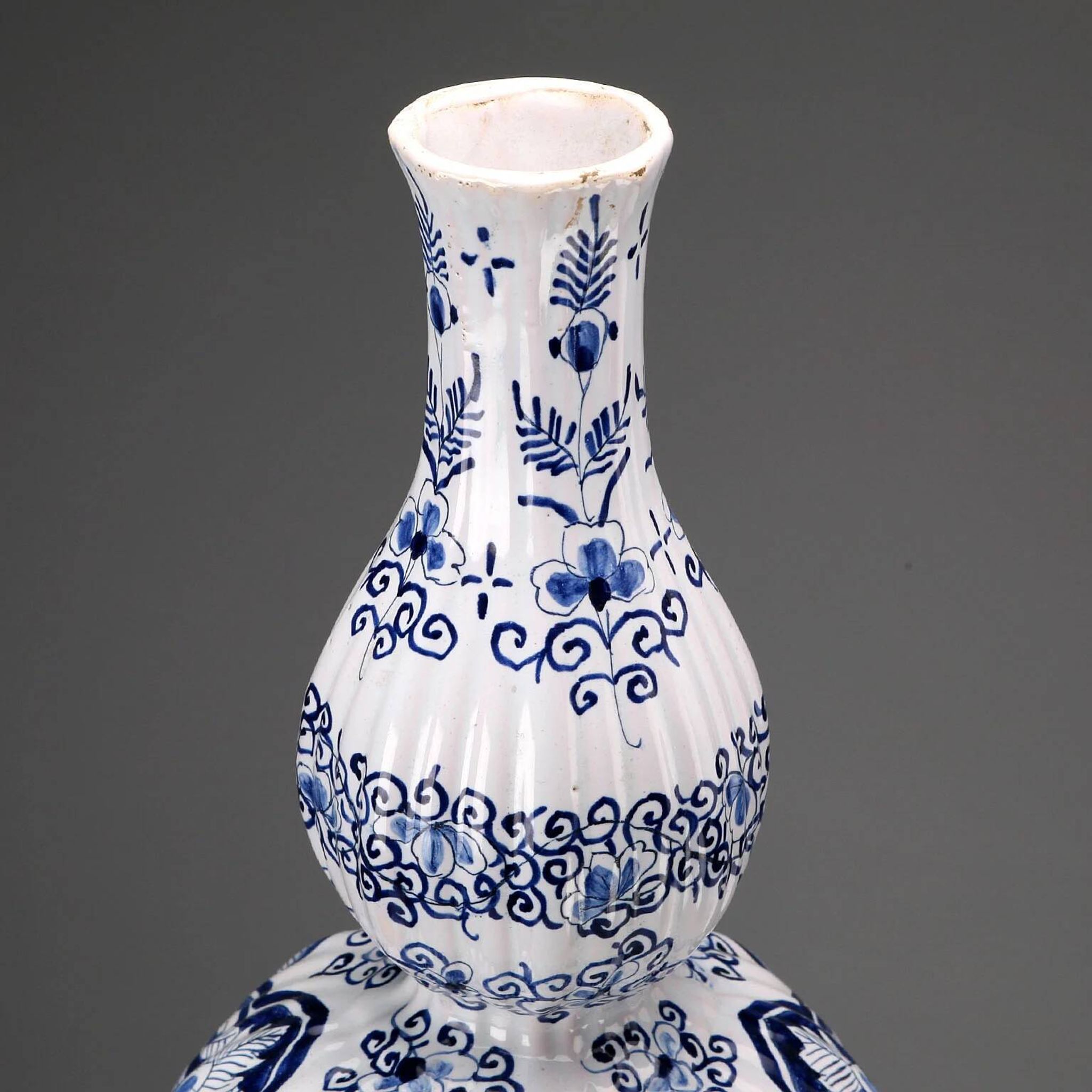 Antique faience vase Aprey, France, 19th century