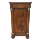 Empire-style bedside table in walnut