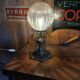 Bronze and glass lamp