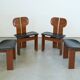 Afra & Tobia Scarpa ‘Africa’ Dining Chair – Walnut & Leather, 1975
