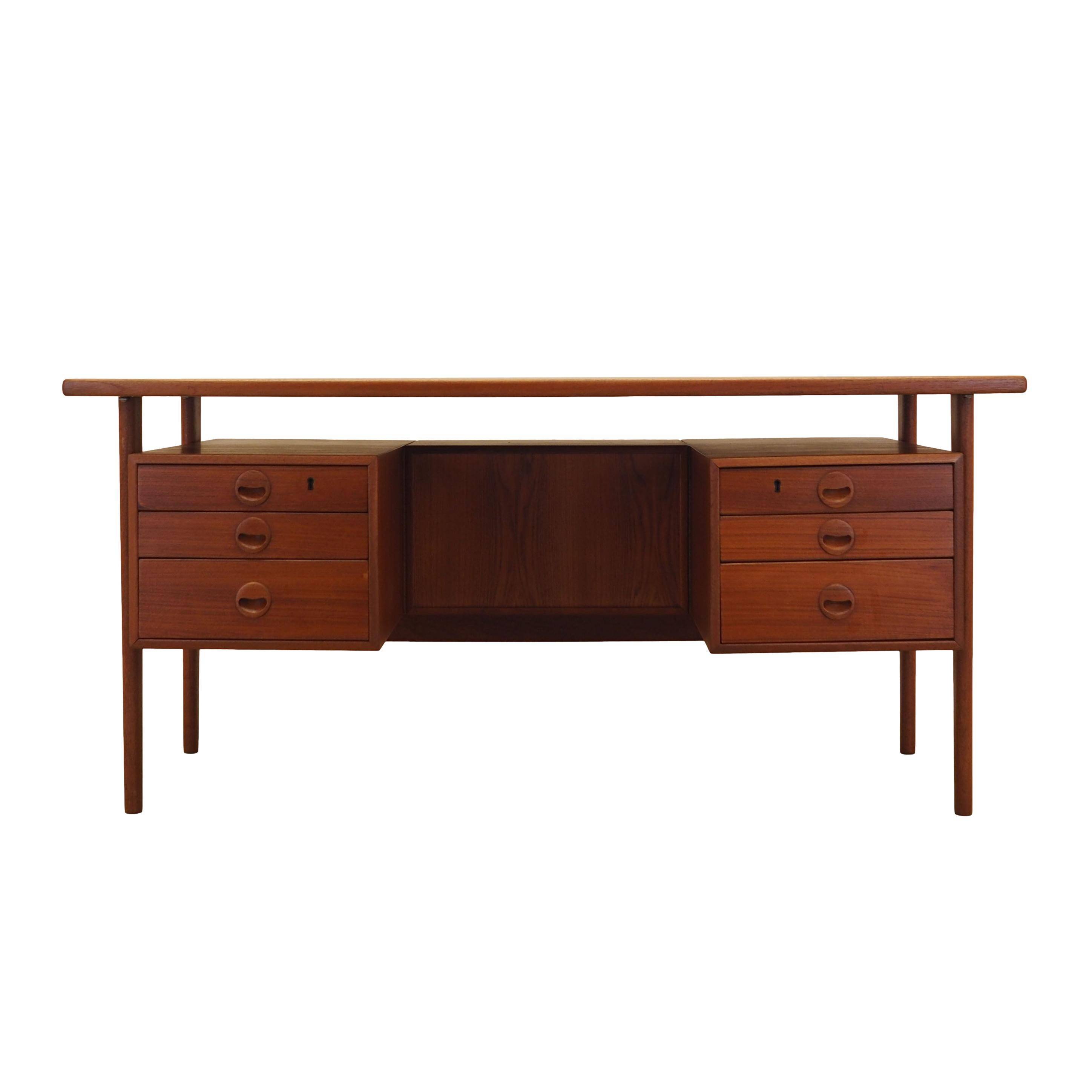 Teak desk, Danish design, 1970s, designer: Kai Kristiansen