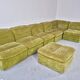 Modular green sofa vintage 70s
