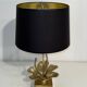 Bronze and brass lily pad lamp attributed to Maison Charles. Circa 1970.