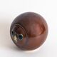 Glazed stoneware owl head, 1950s-60s