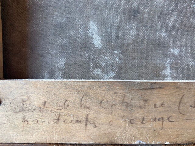 Ancient painting, Marine , signed and dated 1935