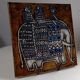 Ceramic plaque series Unik, Elephant by Lisa Larson - Gustavsberg