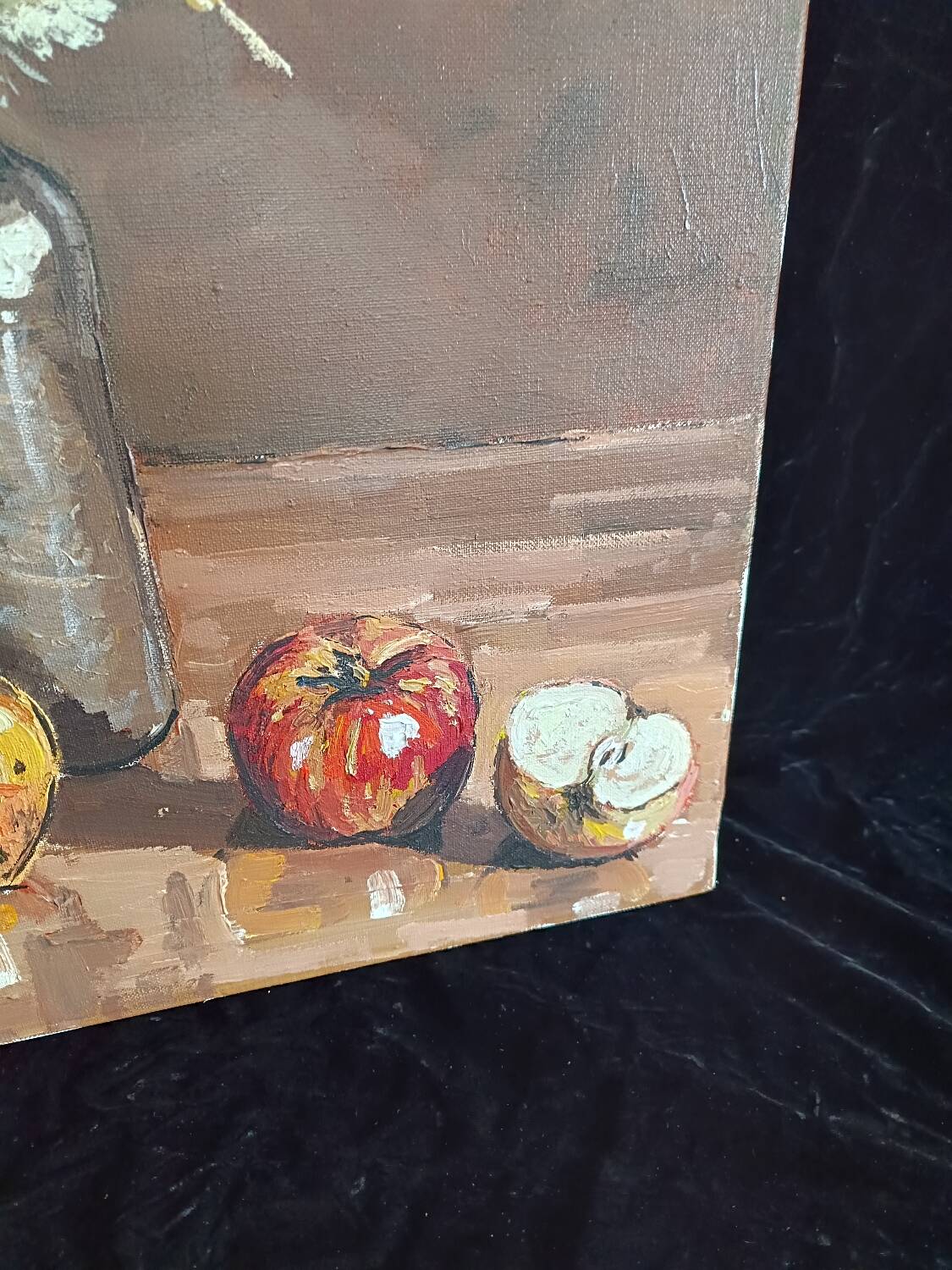 Margueray painting "Flowers and Apples"