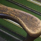 1960s vintage mid-century lounge chair, dark stained oak style of Viggo Boesen