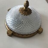 Worked glass ceiling lamp