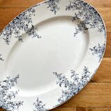 Oval iron earth dish "Spring" Opaque from Gien