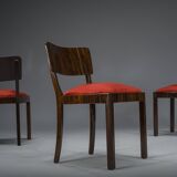 Art Deco Makassar dining chairs, 1930s, set of 4