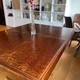 Vintage wood table with extension