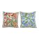 Lot de 2 housses de coussin brodées vintage 48x48 cm