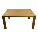 Extendable table in solid oiled elm by maison regain 1970