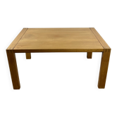 Extendable table in solid oiled elm by maison regain 1970