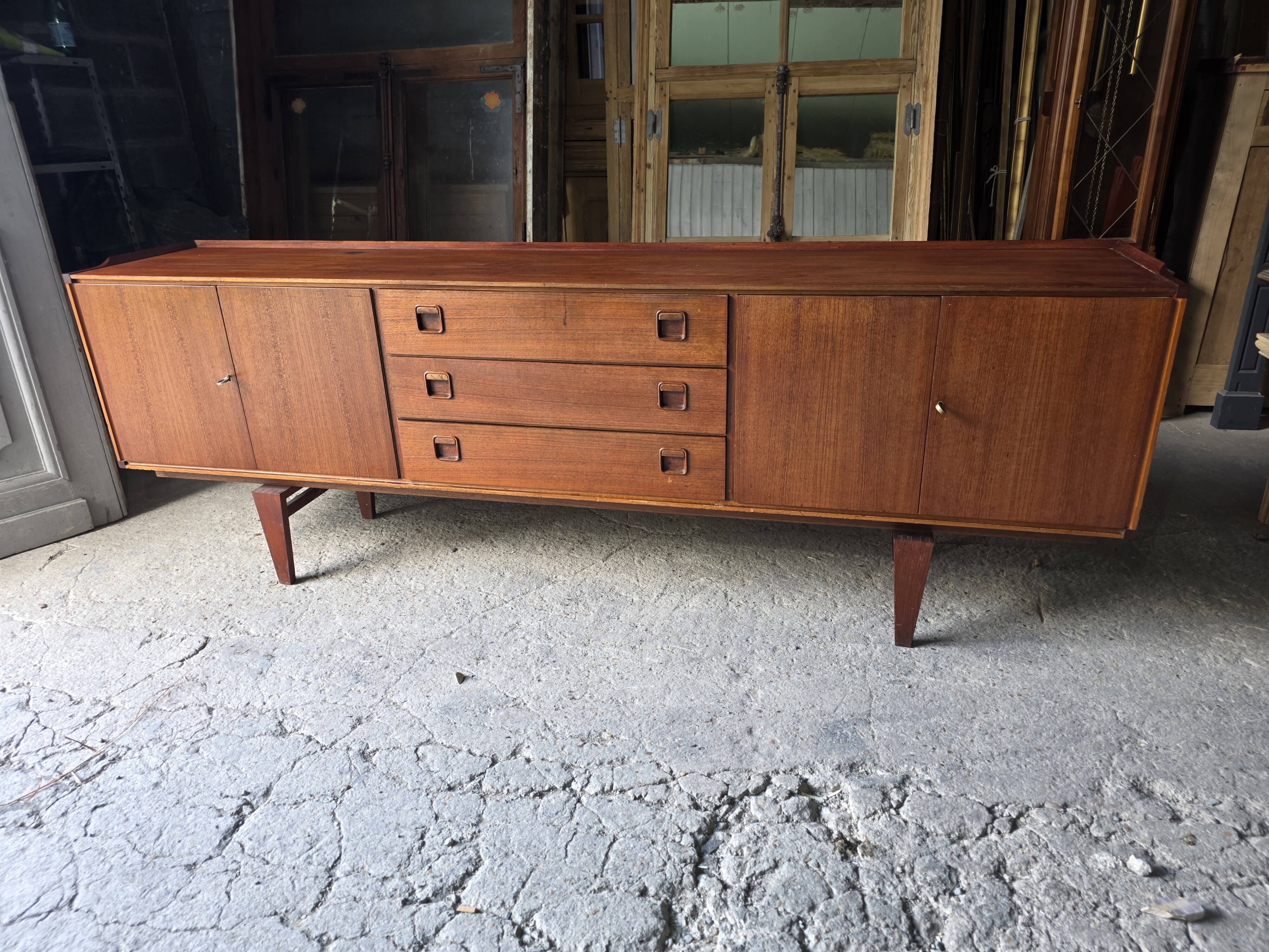 Scandinavian teak sideboard from the 1960s.