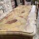 Old wooden and marble secretary
