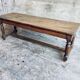 Banc pieds tournés